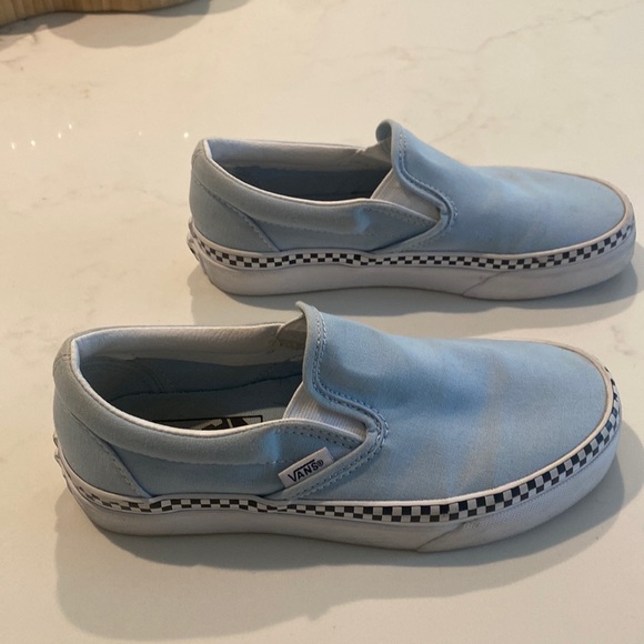 REDUCED!  Women’s Light Blue Vans - Picture 1 of 6